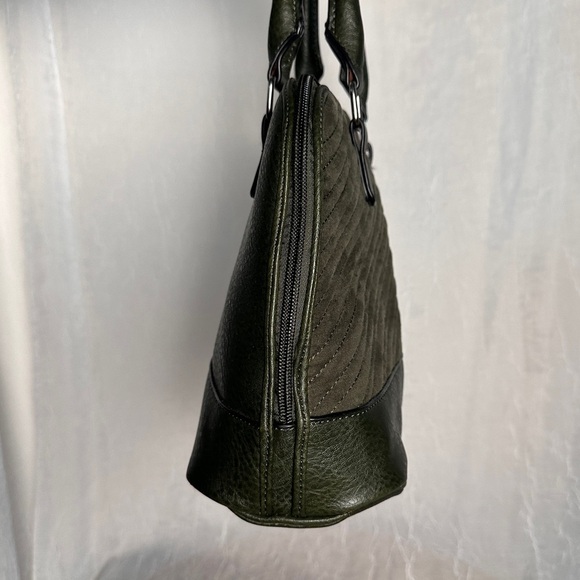 Bueno‎ Quilted Messenger Tote Crossbody Bag Olive Green Handbag - Picture 7 of 16